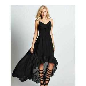 GUESS Black Chiffon Maxi Dress NWT🔥